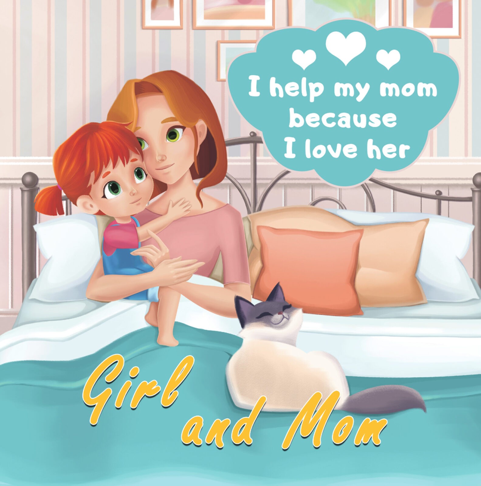 Girl and Mom - I help my mom because I love her